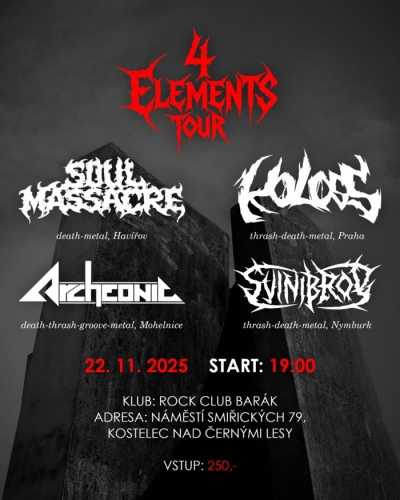 4 ELEMENTS TOUR 2025 - Kostelec nad Černými lesy