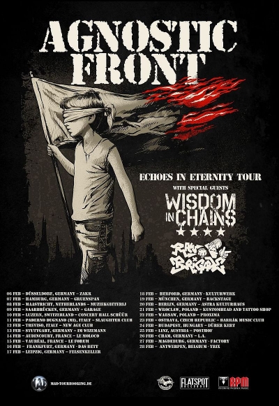 Agnostic Front - ECHOES IN ETERNITY Tour 2026 - Ostrava