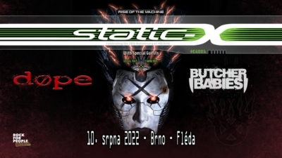 (ZRUŠENO) Static-X /US/ + support: DOPE & Butcher Babies - Brno