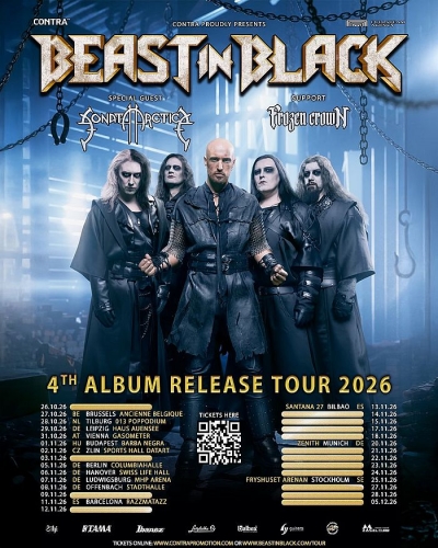 Beast In Black & Sonata Arctica & Frozen Crown - 4th Album Release Tour 2026 - Berlín
