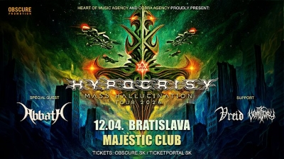 HYPOCRISY & ABBATH - Mass Hallucination Tour 2026 - Bratislava