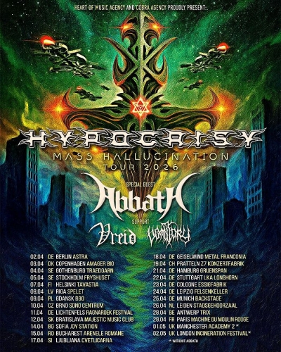 HYPOCRISY & ABBATH - Mass Hallucination Tour 2026 - Mnichov