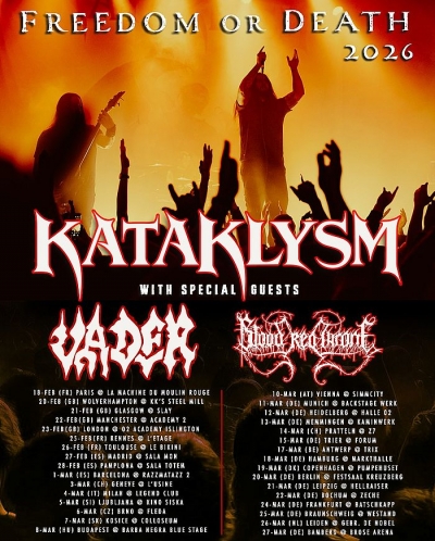 KATAKLYSM & VADER & BLOOD RED THRONE - Freedom Or Death 2026 - Mnichov
