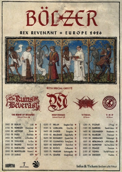 BØLZER - Rex Revenant – Europe 2026 - Drážďany