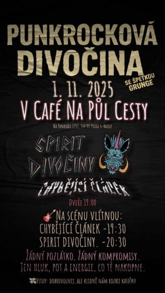 Punkrocková divočina: Spirit Divočiny // Chybějící Článek