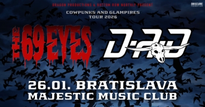 THE 69 EYES & D-A-D - COWPUNKS AND GLAMPIRES TOUR 2026 - Bratislava