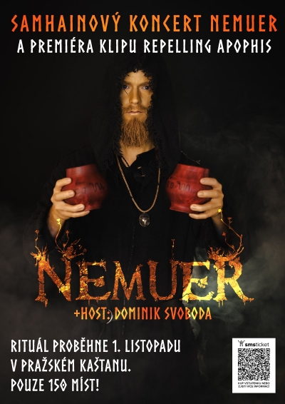 Samhainový koncert NEMUER a premiéra klipu Repelling Apophis + Dominik Svoboda