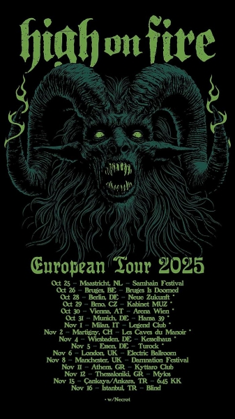 High On Fire (USA) & Necrot (USA) - Berlín 2025