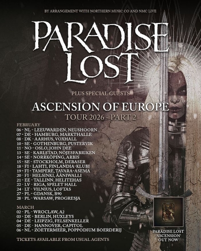 Paradise Lost - ASCENSION OF EUROPE TOUR 2026 - Berlín