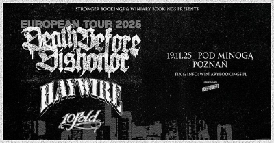 Death Before Dishonor - European Tour 2025 - Poznaň