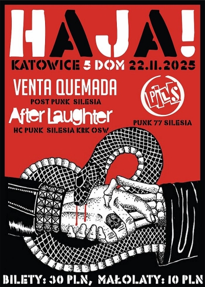 Pils release show! + After Laughter, Venta Quemada