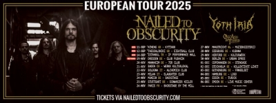 NAILED TO OBSCURITY - EUROPEAN TOUR 2025 - Drážďany