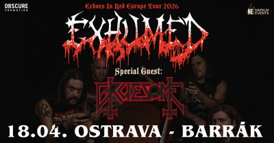 EXHUMED & GRUESOME - ECHOES IN RED EUROPE TOUR 2026 - Ostrava