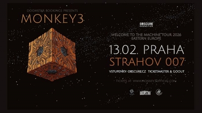 Monkey3 - WELCOME TO THE MACHINE Tour 2026 - Praha
