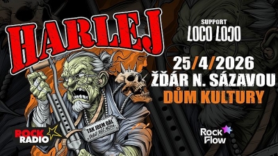 Harlej - Tak jdem dál tour 2026 - Žďár nad Sázavou