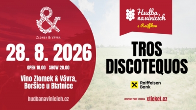 Hudba na vinicích 2026 - Boršice u Blatnice - Tros Discotequos