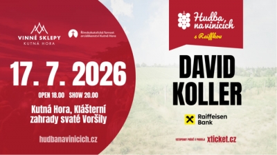 Hudba na vinicích 2026 - Kutná Hora - David Koller