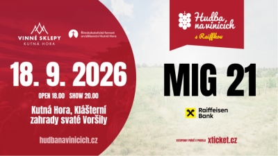 Hudba na vinicích 2026 - Kutná Hora - Mig 21