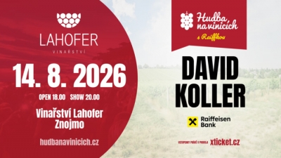 Hudba na vinicích 2026 - Dobšice - David Koller