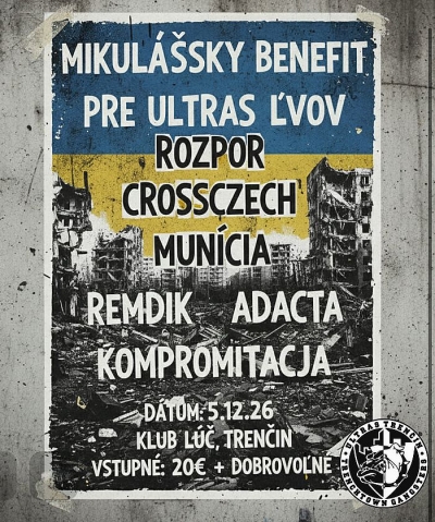 Mikulášsky benefit pre ultras Ľvov 2026