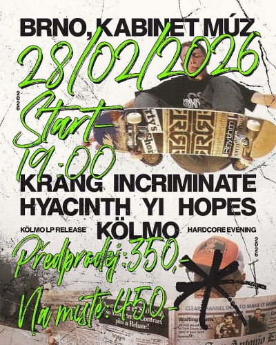 HOPES & KRANG & Kölmo & HYACINTH & YI & INCIRIMANTE - Brno 2026