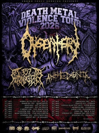 DYSENTERY / 357 HOMICIDE / ANHEDONIA - Mnichov 2026