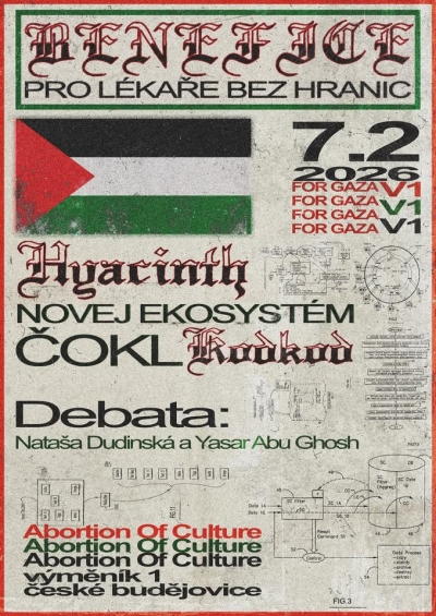 Benefice pro lékaře bez hranic // Debata + Hyacinth, Čokl, Novej ekosystém, Kodkod