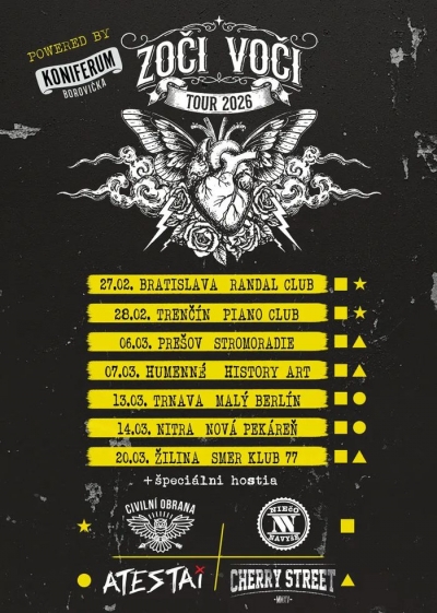 ZOČI VOČI - TOUR 2026 - Žilina
