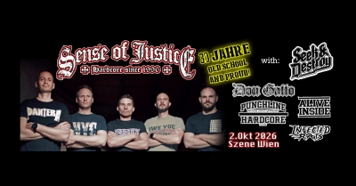 SENSE OF JUSTICE • 30 Years Old School And Proud! (Vídeň)