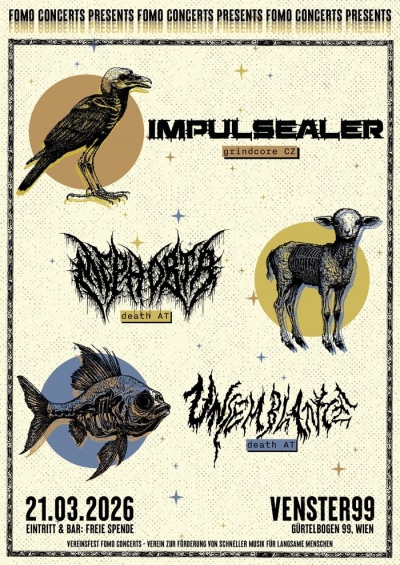 Impulsealer (cz), Mephobia, Unsamblance - Vídeň 2026