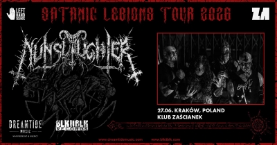 NUNSLAUGHTER - Satanic Legions Tour 2026 - Krakov