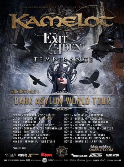 KAMELOT - Dark Asylum World Tour 2026 - Krakov
