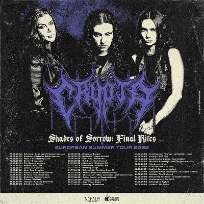 CRYPTA - Shades of Sorrow: Final Rites European Tour 2026 - Berlín