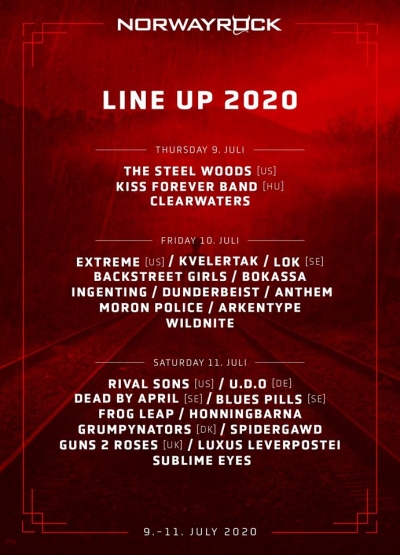 (ZRUŠENO) Norway Rock Festival 2020 + 2021 + 2022 (ZRUŠENO) Norway Rock Festival 2020 + 2021 + 2022