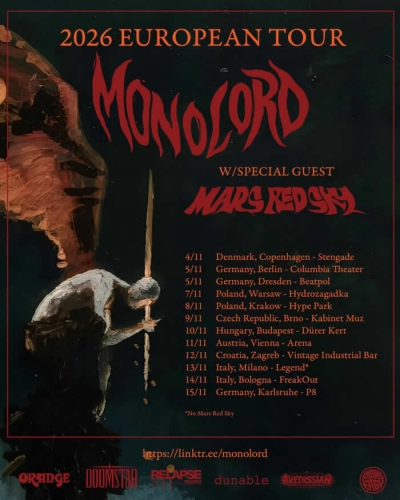 Monolord & Mars Red Sky - 2026 European Tour - Drážďany
