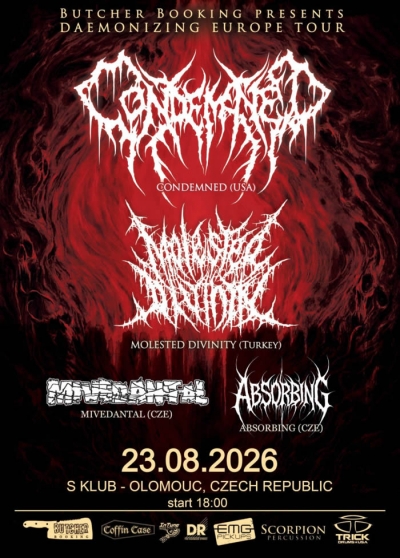 CONDEMNED & Molested Divinity - Europe Tour 2026 - Olomouc
