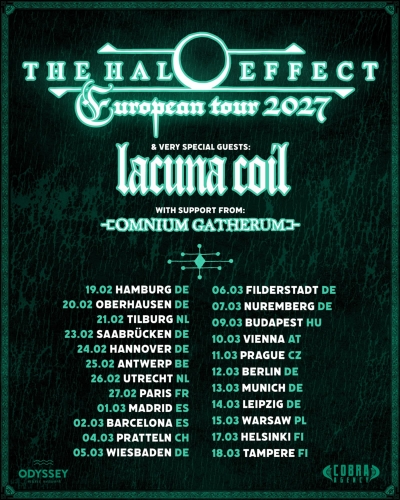THE HALO EFFECT & LACUNA COIL & OMNIUM GATHERUM - European Tour 2027 - Vídeň