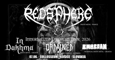 REDSPHERE (FRA), IN DAKHMA (CRO), ORDAINED (SLK), EMBERAM (CRO) - Košice 2026