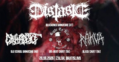 DISTASTE / Din-Addict / Right To Kill / Råkvä - Bratislava 2026