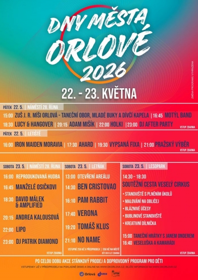 Dny města Orlové 2026
