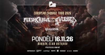 AVULSED & FLESHCRAWL - European Carnage Tour 2026 - Ostrava