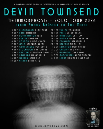 Devin Townsend - The Metamorphosis Solo Tour 2026 - Mnichov