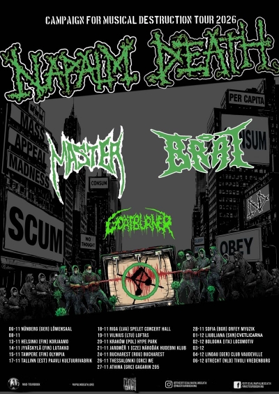 Napalm Death - Camping For Musical Destruction Tour 2026 part.2 - Krakov