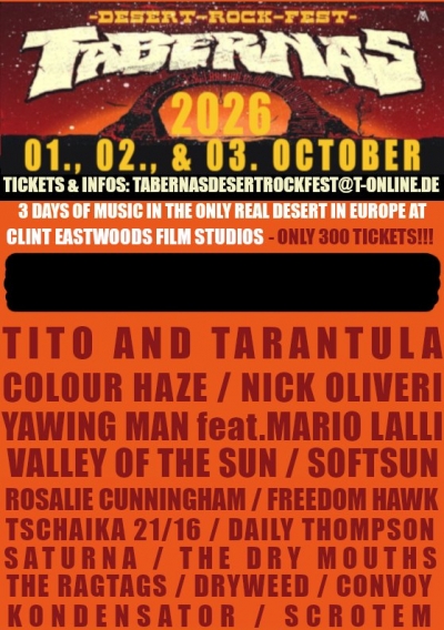 Tabernas Desert Rock Fest 2026