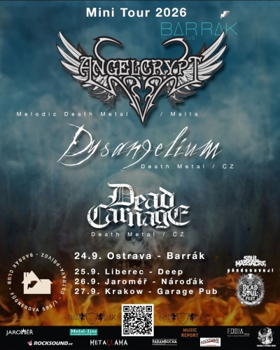 Angelcrypt (MLT) & Dysangelium (CZ) - Mini Tour 2026 - Ostrava