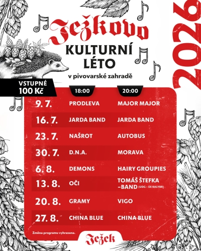 Ježkovo kulturní léto 2026 - China Blue