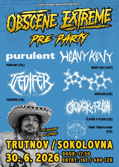 Obscene Extreme 2026 - pre-party