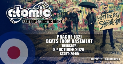 Britpop Acoustic Night 2026: Atomic (DE) & Yelling Orangutans / Praha