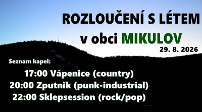 Rozloučení s létem v obci Mikulov 2026