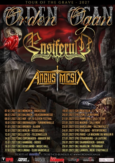 ORDEN OGAN, Ensiferum﻿, Angus McSix - Tour Of The Grave 2027 - Berlín